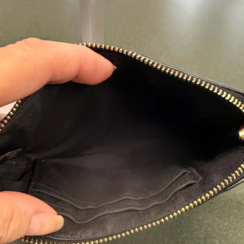 Coach Black Signature Patent Leather Wristlet - Picture 7 of 7